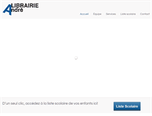 Tablet Screenshot of librairieandre.com